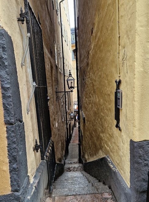 Narrow street in Stockholm