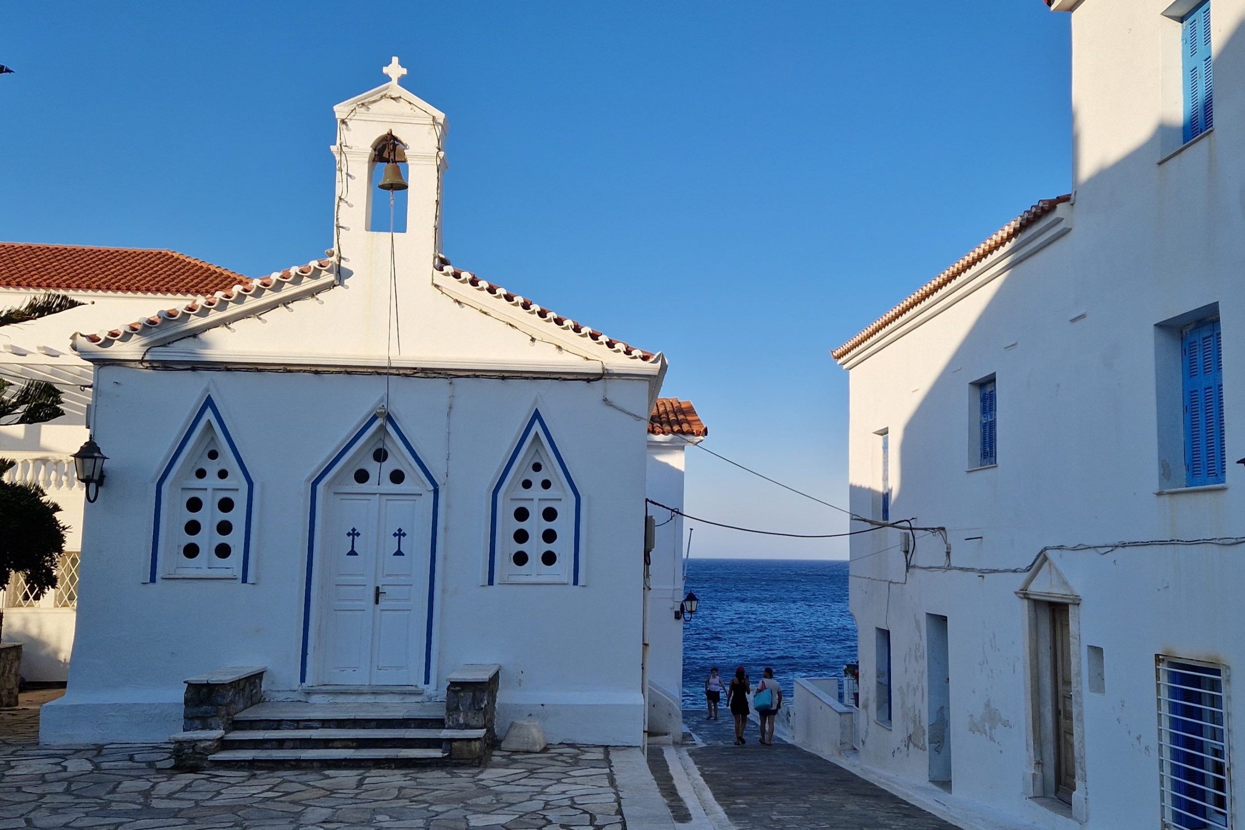 Andros City in greece