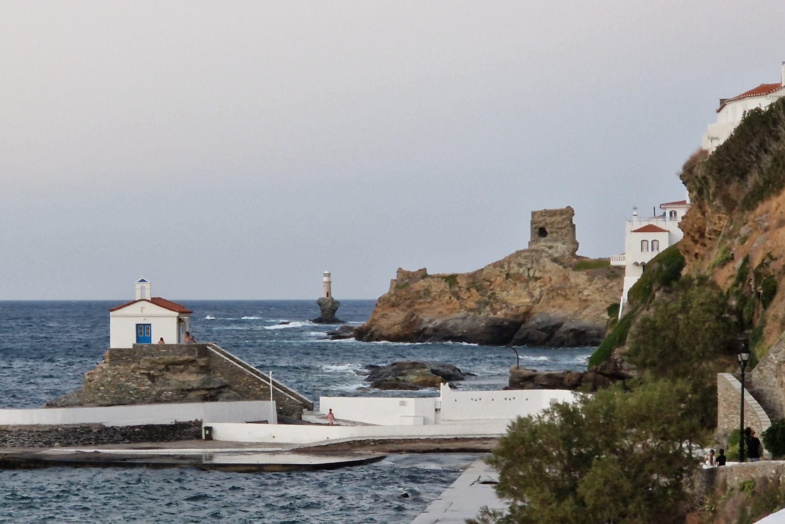 Andros city in greece