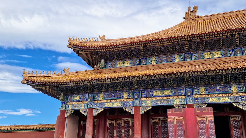 Palace in the forbidden city in beijing