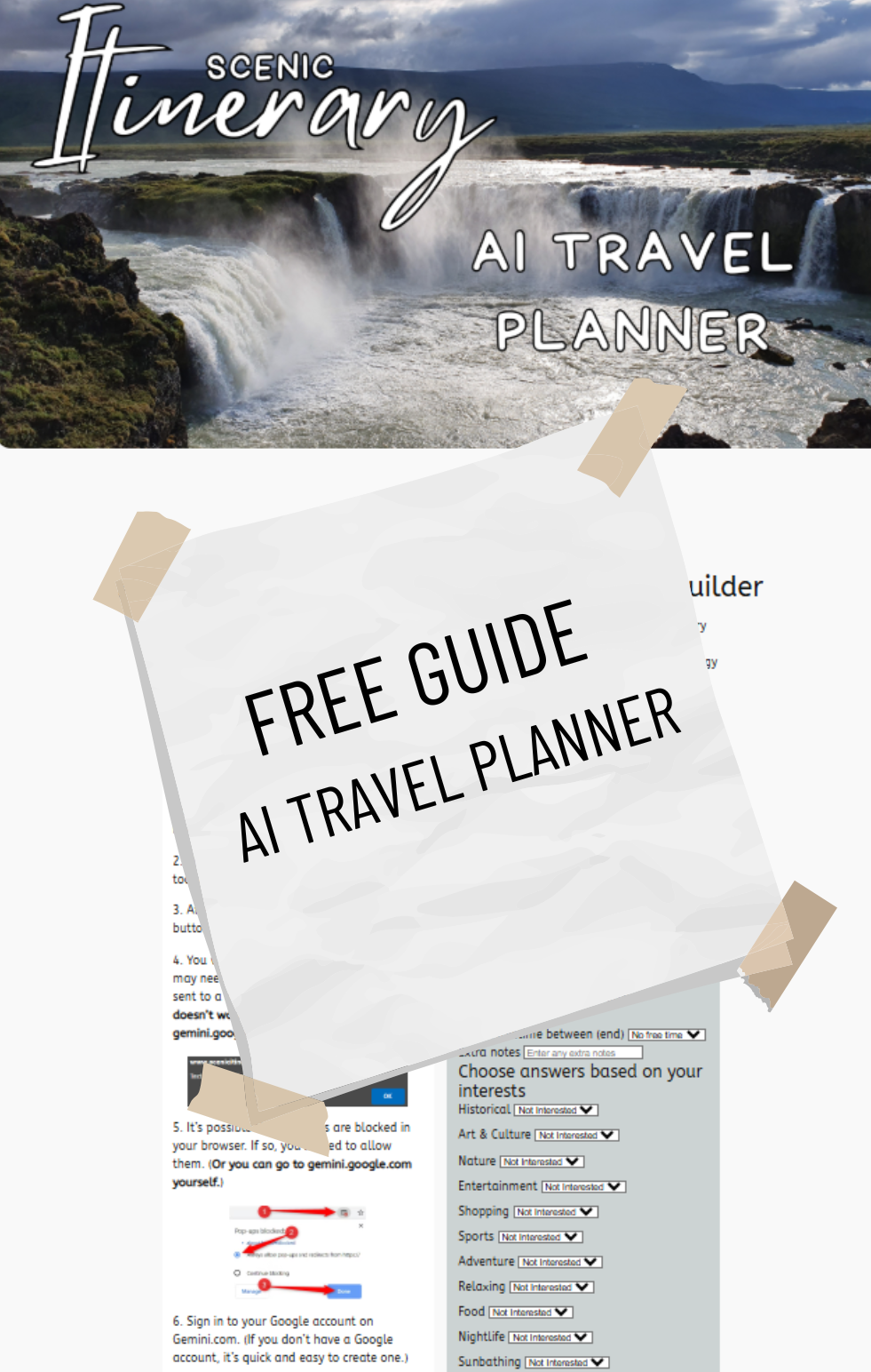 AI travel planner